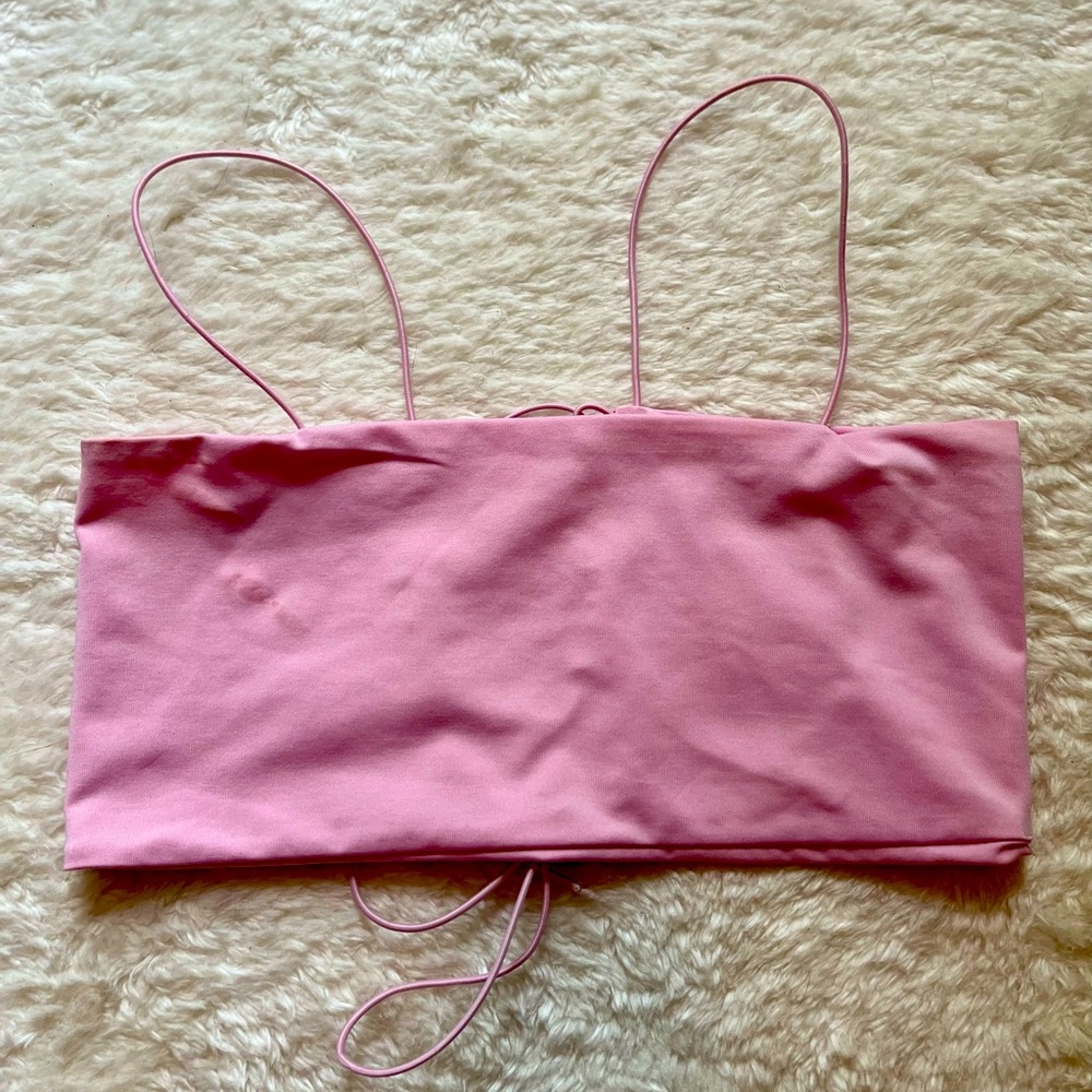 Pink crop top
